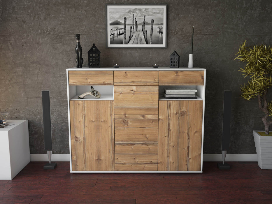 Highboard Nevia, Pinie Front (136x108x35cm) - Dekati GmbH