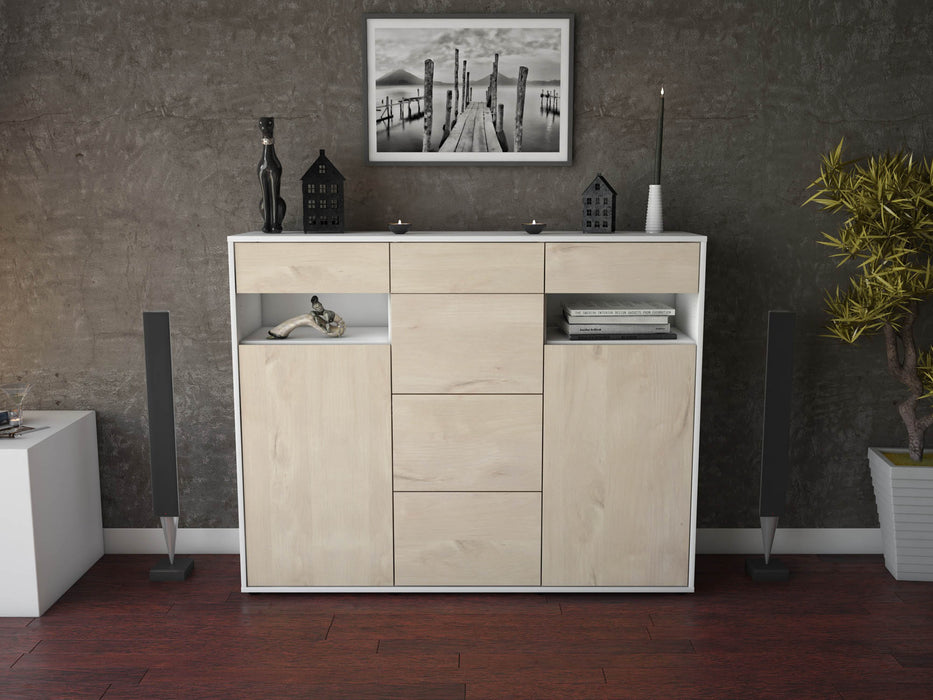 Highboard Nevia, Zeder Front (136x108x35cm) - Dekati GmbH