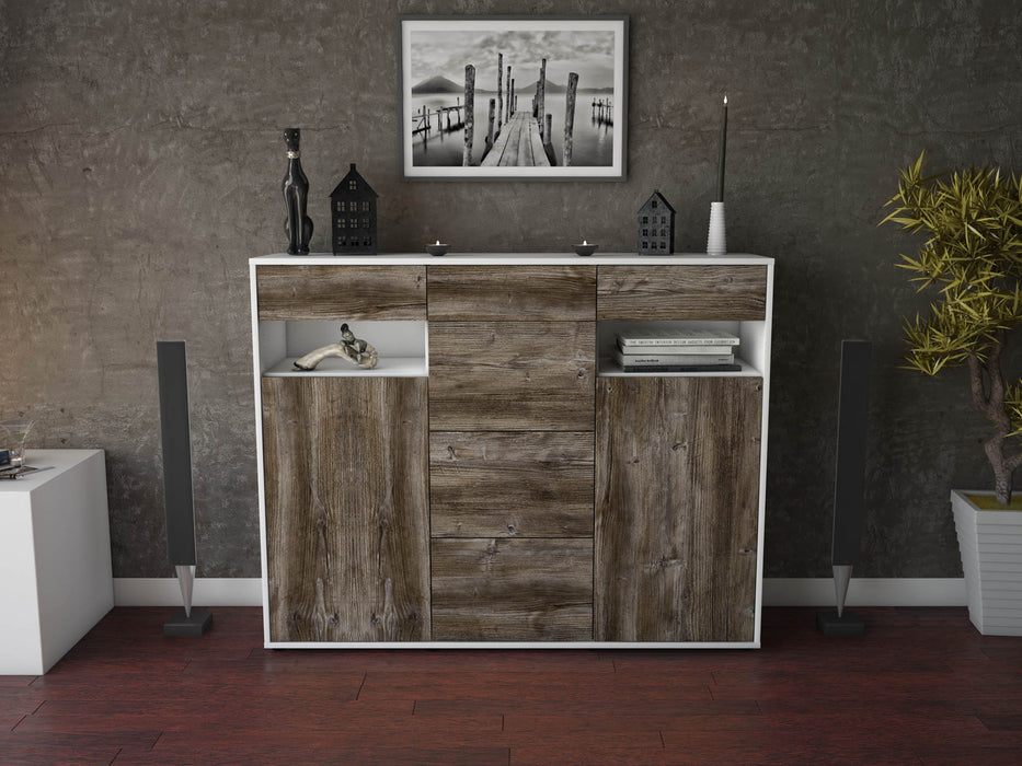 Highboard Nevia, Treibholz Front (136x108x35cm) - Dekati GmbH