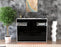 Highboard Nevia, Schwarz Front (136x108x35cm) - Dekati GmbH