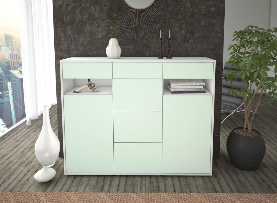 Highboard Nevia, Mint Front (136x108x35cm) - Dekati GmbH