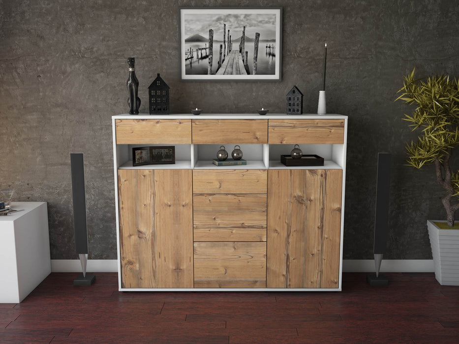 Highboard Ylenia, Pinie Front (136x108x35cm) - Dekati GmbH