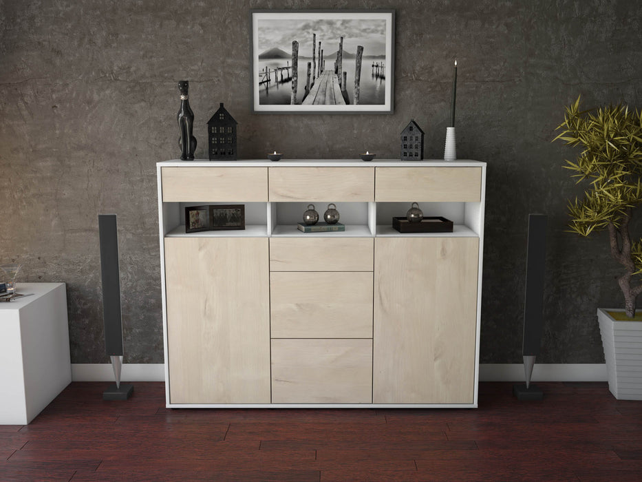 Highboard Ylenia, Zeder Front (136x108x35cm) - Dekati GmbH