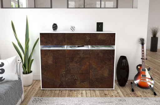 Highboard Nica, Rost Front (136x108x35cm) - Dekati GmbH