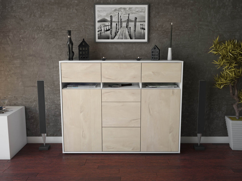 Highboard Nica, Zeder Front (136x108x35cm) - Dekati GmbH