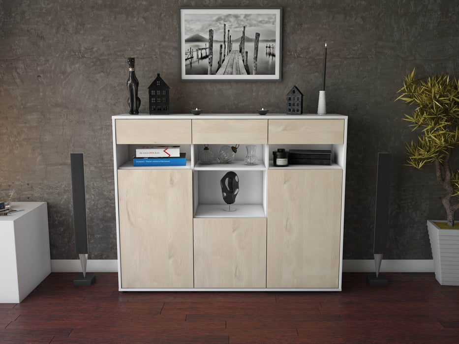 Highboard Nicole, Zeder Front (136x108x35cm) - Dekati GmbH