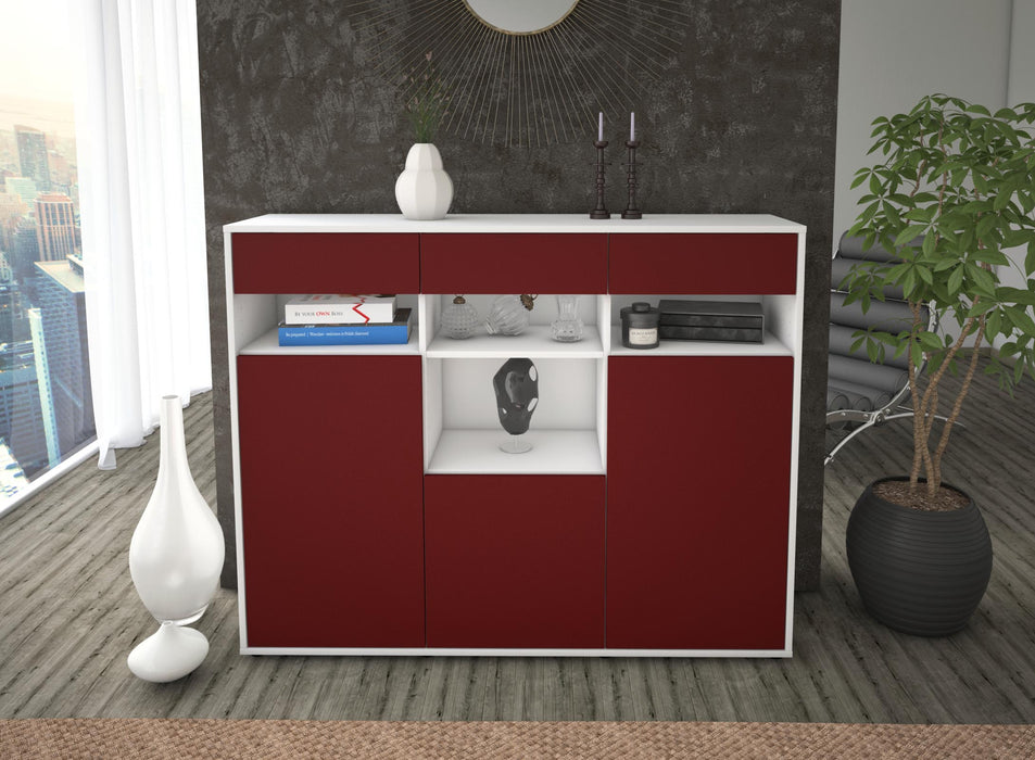 Highboard Nicole, Bordeaux Front (136x108x35cm) - Dekati GmbH