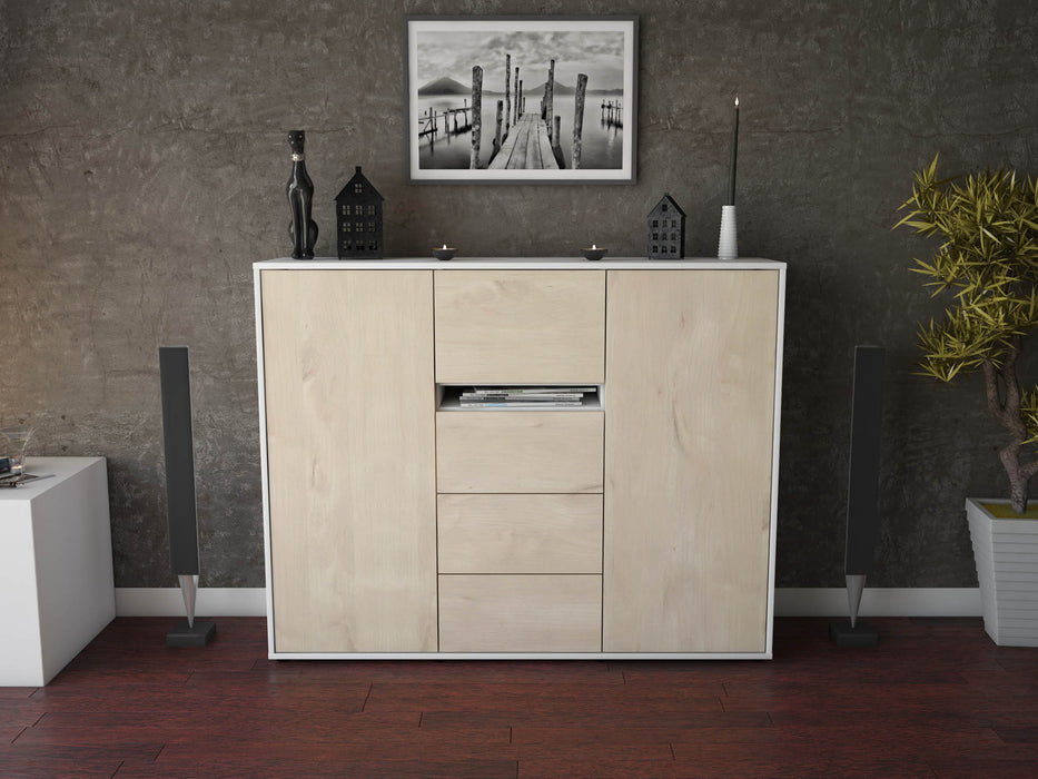 Highboard Nikola, Zeder Front (136x108x35cm) - Dekati GmbH