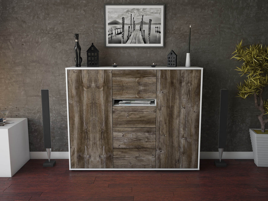 Highboard Nikola, Treibholz Front (136x108x35cm) - Dekati GmbH