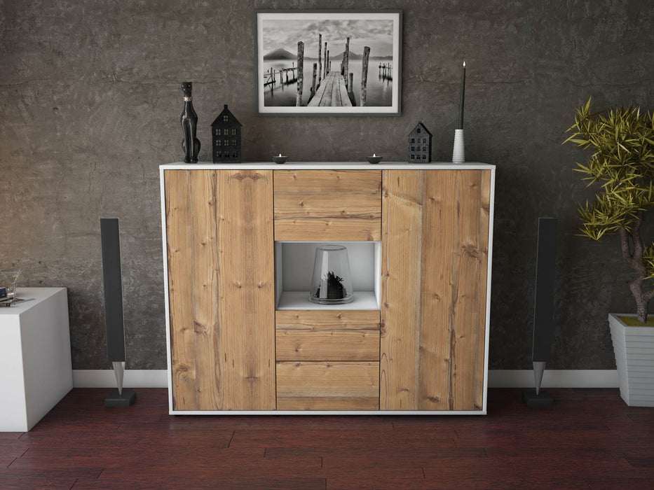 Highboard Nila, Pinie Front (136x108x35cm) - Dekati GmbH