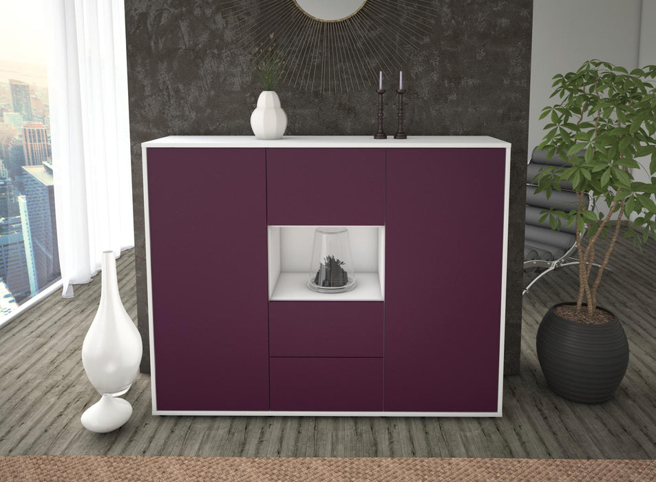 Highboard Nila, Lila Front (136x108x35cm) - Dekati GmbH