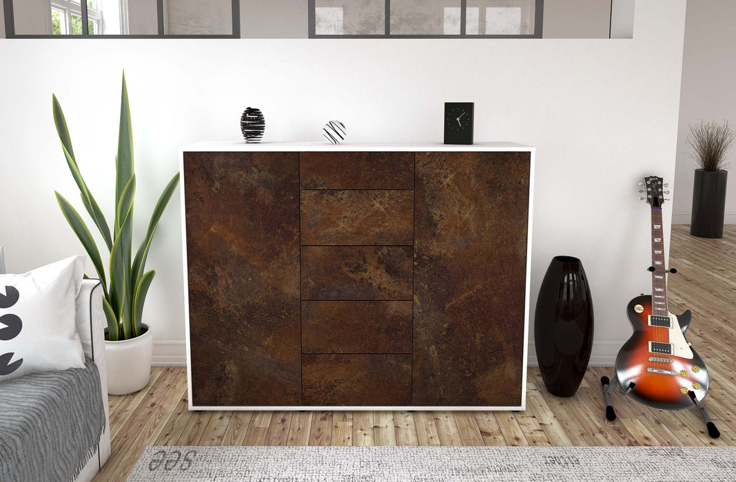 Highboard Nina, Rost Front (136x108x35cm) - Dekati GmbH