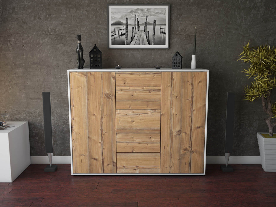 Highboard Nina, Pinie Front (136x108x35cm) - Dekati GmbH