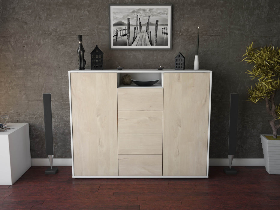 Highboard Nives, Zeder Front (136x108x35cm) - Dekati GmbH