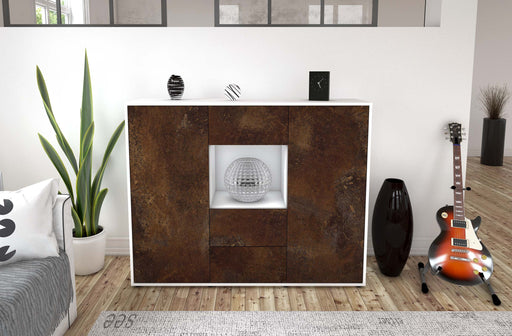 Highboard Noemi, Rost Front (136x108x35cm) - Dekati GmbH