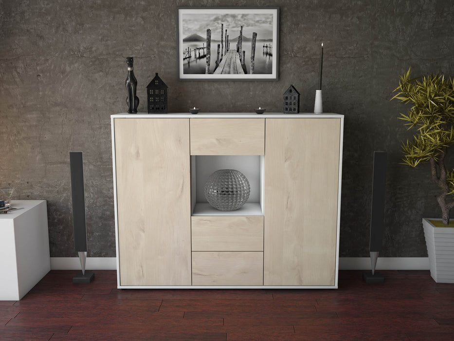 Highboard Noemi, Zeder Front (136x108x35cm) - Dekati GmbH