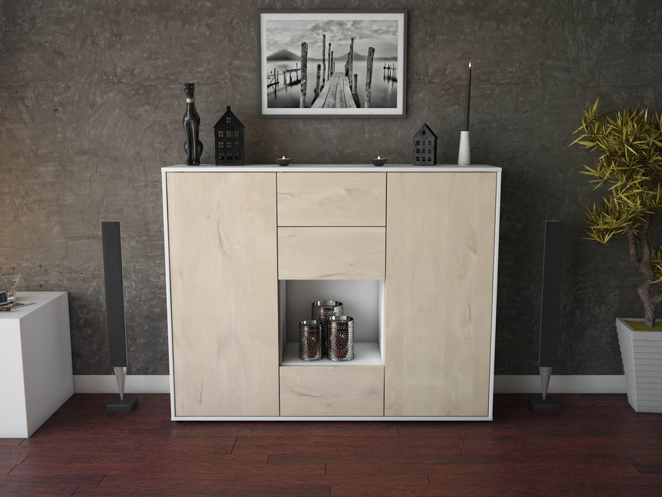 Highboard Nora, Zeder Front (136x108x35cm) - Dekati GmbH