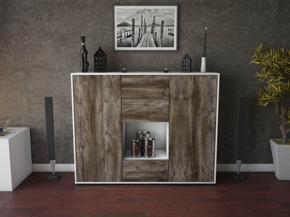 Highboard Nora, Treibholz Front (136x108x35cm) - Dekati GmbH