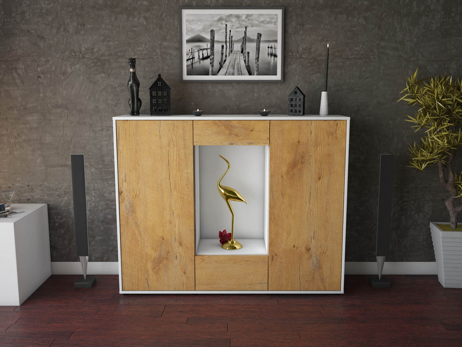 Highboard Norina, Eiche Front (136x108x35cm) - Dekati GmbH