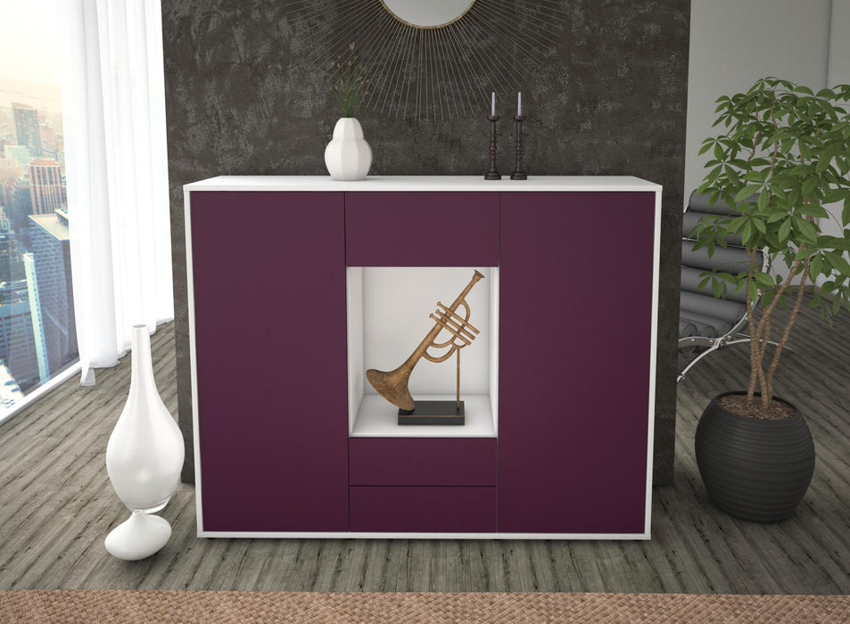 Highboard Norina, Lila Front (136x108x35cm) - Dekati GmbH