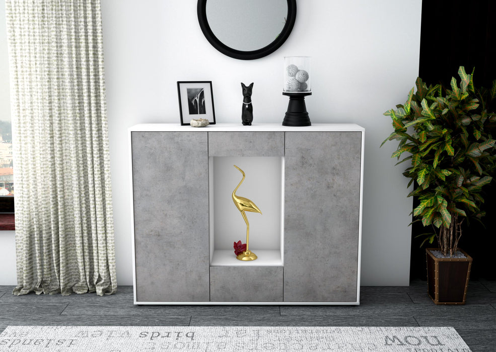 Highboard Nova, Beton Front (136x108x35cm) - Dekati GmbH