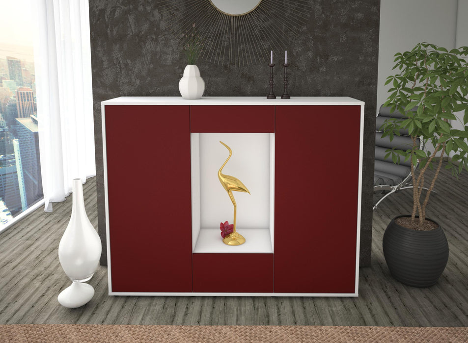 Highboard Nova, Bordeaux Front (136x108x35cm) - Dekati GmbH