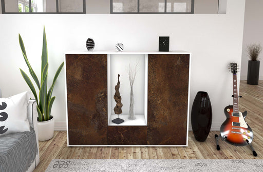 Highboard Nuccia, Rost Front (136x108x35cm) - Dekati GmbH