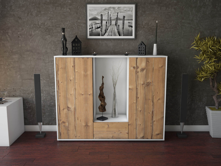 Highboard Nuccia, Pinie Front (136x108x35cm) - Dekati GmbH