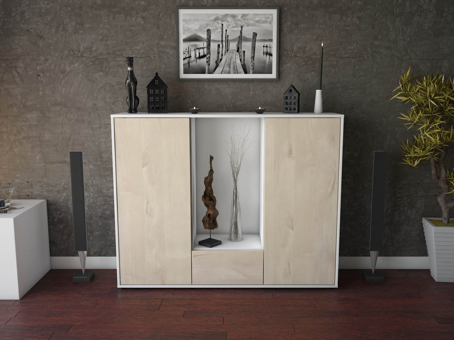 Highboard Nuccia, Zeder Front (136x108x35cm) - Dekati GmbH