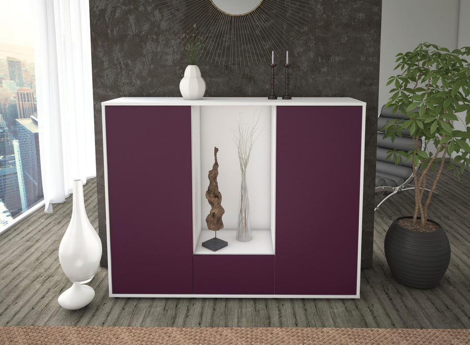 Highboard Nuccia, Lila Front (136x108x35cm) - Dekati GmbH