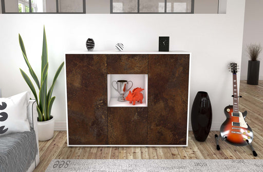 Highboard Nuria, Rost Front (136x108x35cm) - Dekati GmbH