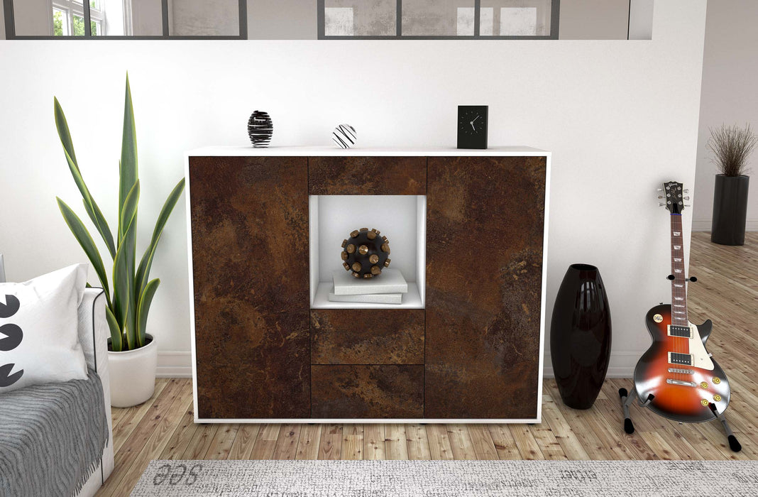 Highboard Ortensia, Rost Front (136x108x35cm) - Dekati GmbH