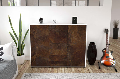 Highboard Pasquale, Rost Front (136x108x35cm) - Dekati GmbH