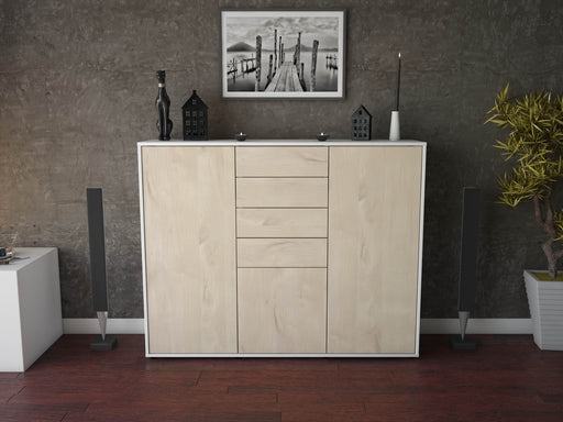 Highboard Patricia, Zeder Front (136x108x35cm) - Dekati GmbH