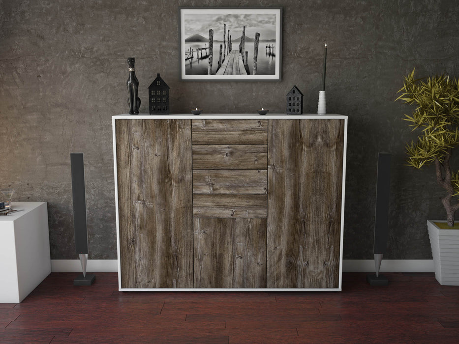 Highboard Patricia, Treibholz Front (136x108x35cm) - Dekati GmbH