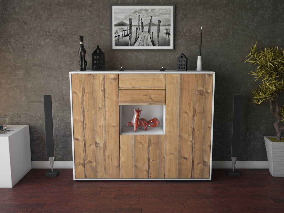 Highboard Penelope, Pinie Front (136x108x35cm) - Dekati GmbH