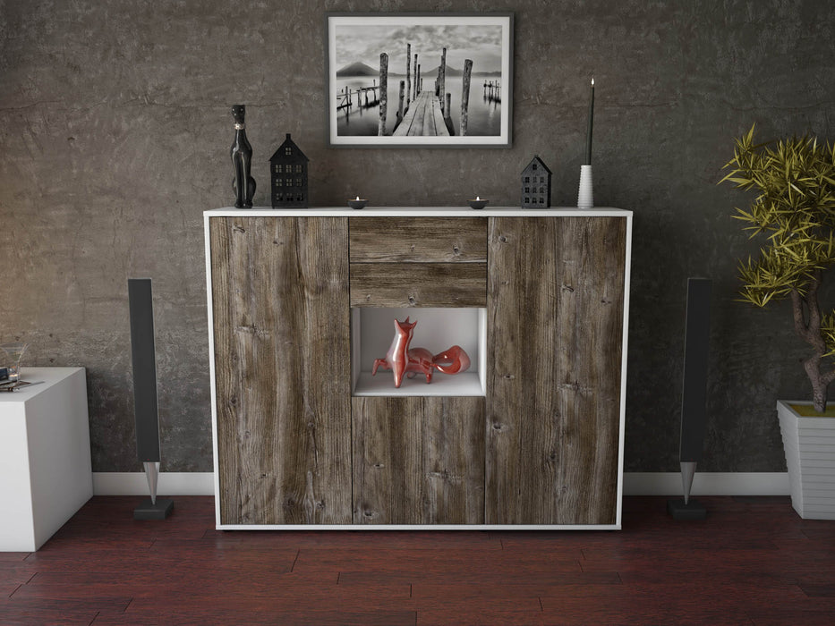 Highboard Penelope, Treibholz Front (136x108x35cm) - Dekati GmbH