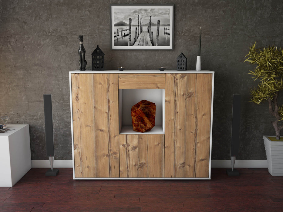 Highboard Peppina, Pinie Front (136x108x35cm) - Dekati GmbH