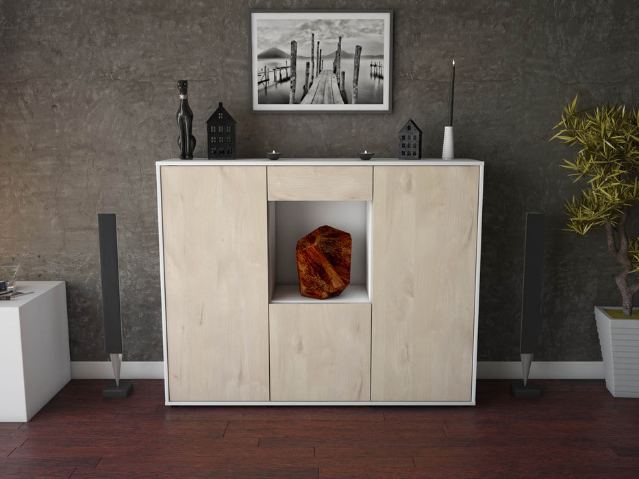 Highboard Peppina, Zeder Front (136x108x35cm) - Dekati GmbH