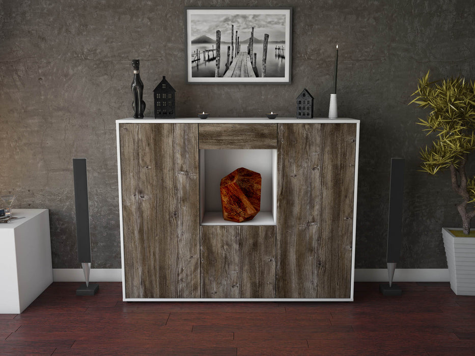 Highboard Peppina, Treibholz Front (136x108x35cm) - Dekati GmbH