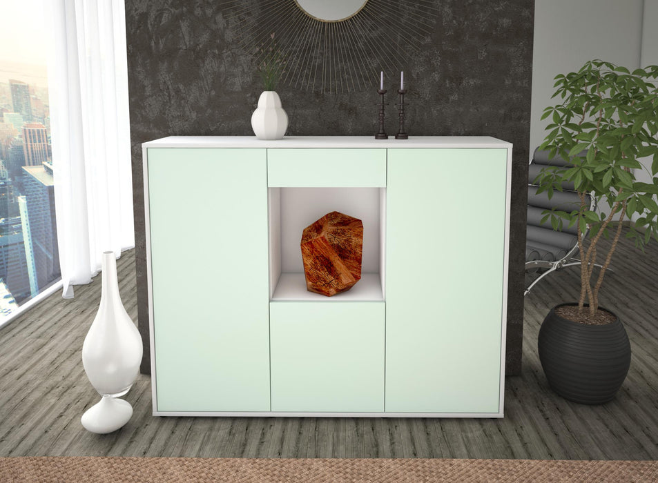 Highboard Peppina, Mint Front (136x108x35cm) - Dekati GmbH