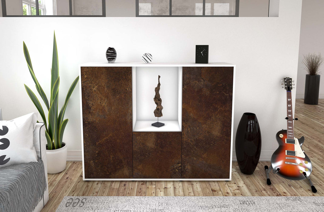 Highboard Pia, Rost Front (136x108x35cm) - Dekati GmbH