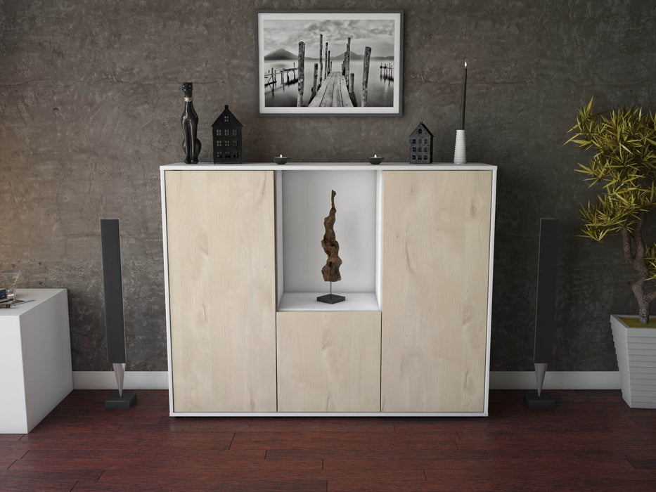 Highboard Pia, Zeder Front (136x108x35cm) - Dekati GmbH