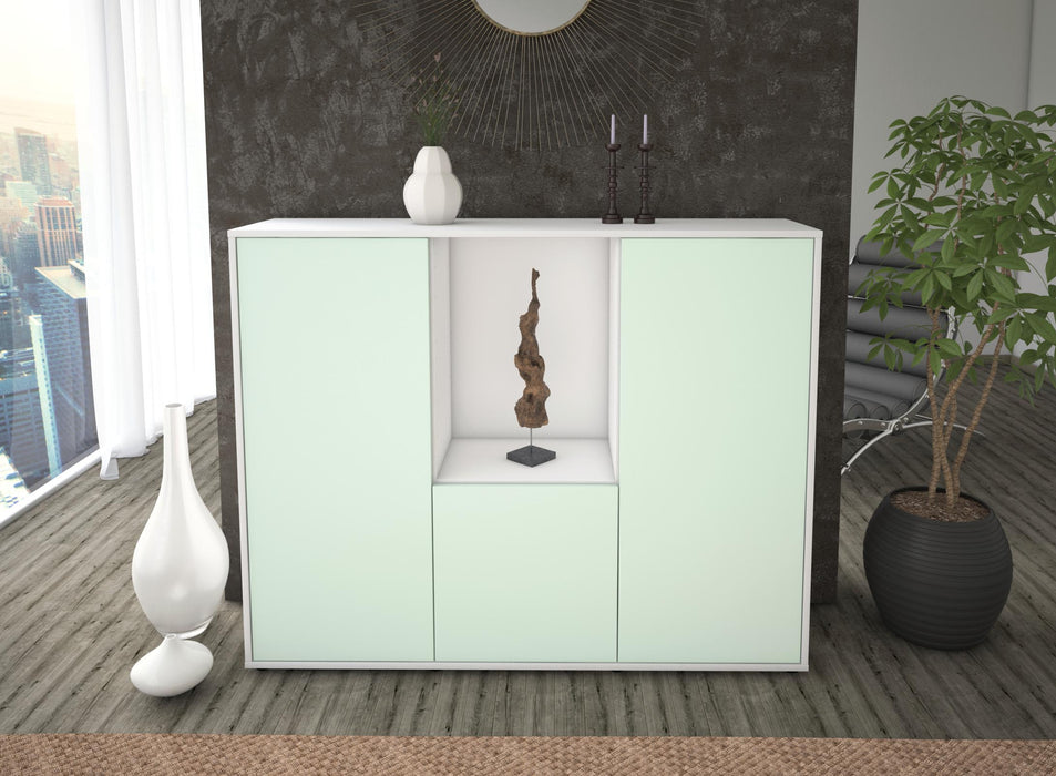 Highboard Pia, Mint Front (136x108x35cm) - Dekati GmbH