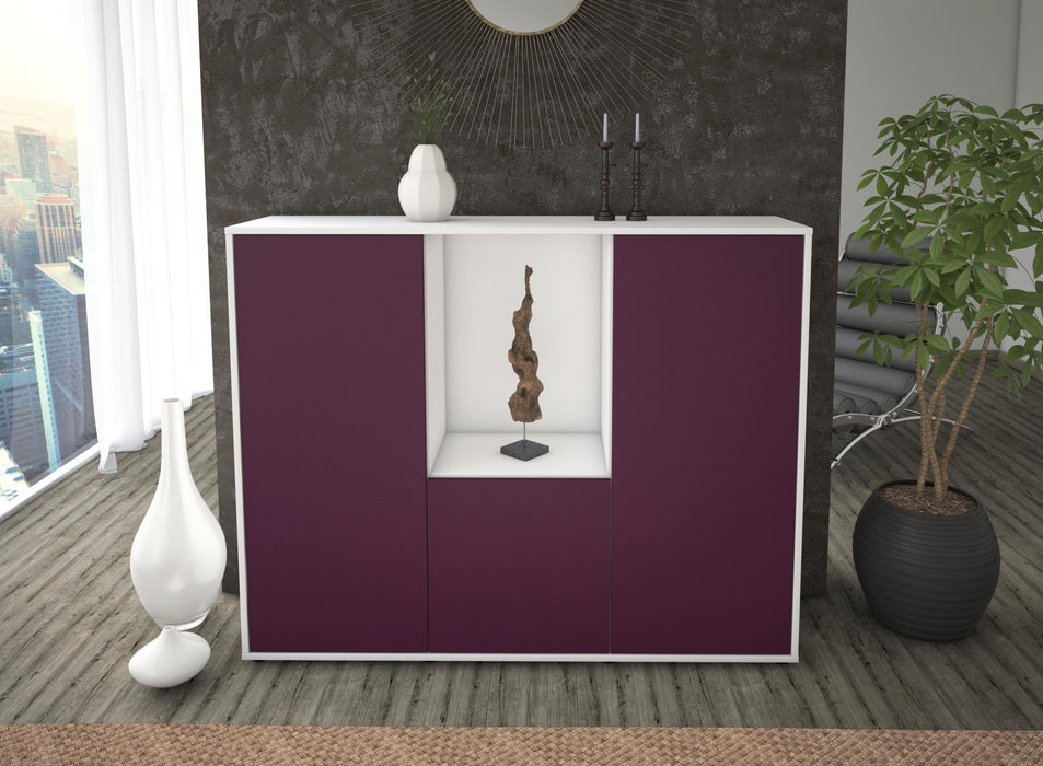 Highboard Pia, Lila Front (136x108x35cm) - Dekati GmbH