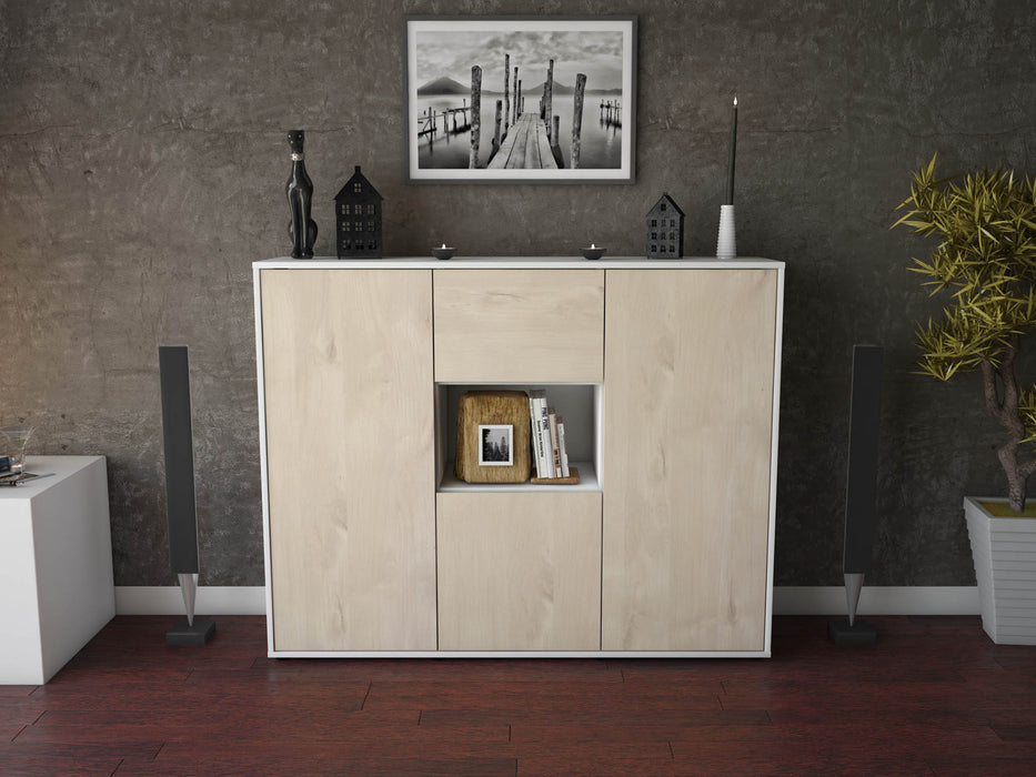 Highboard Pippa, Zeder Front (136x108x35cm) - Dekati GmbH