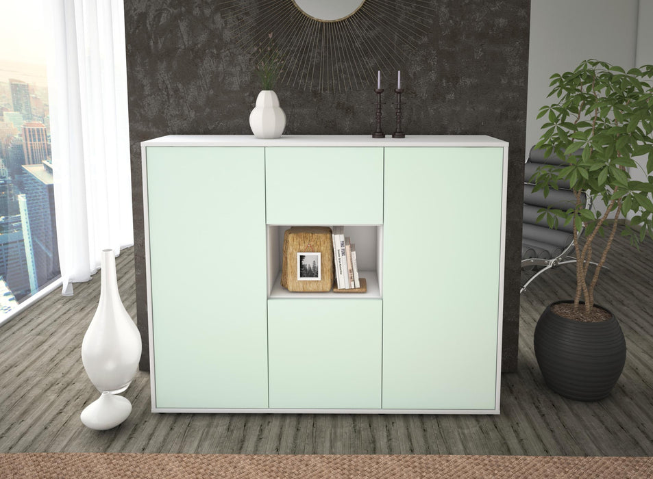 Highboard Pippa, Mint Front (136x108x35cm) - Dekati GmbH