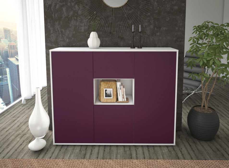 Highboard Pippa, Lila Front (136x108x35cm) - Dekati GmbH