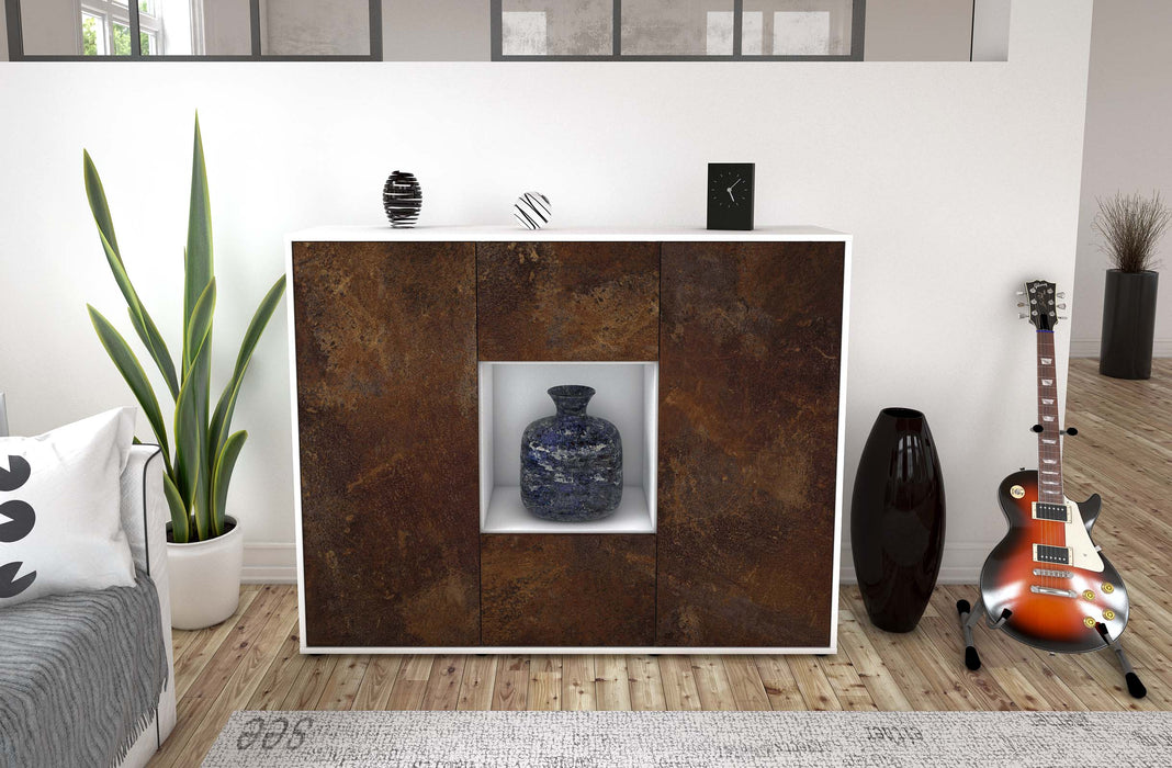 Highboard Priscilla, Rost Front (136x108x35cm) - Dekati GmbH