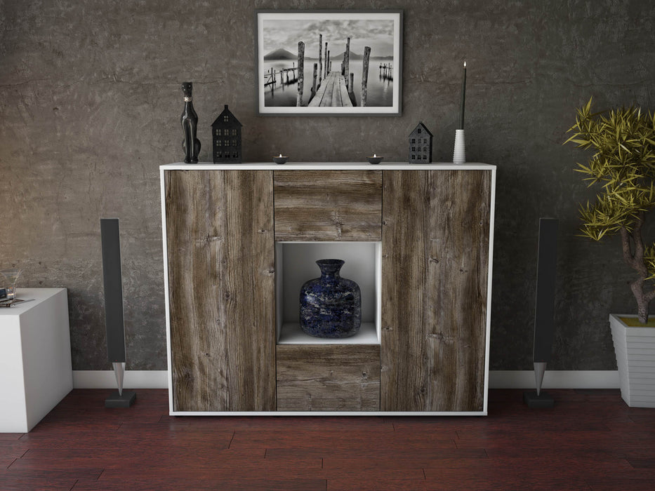 Highboard Priscilla, Treibholz Front (136x108x35cm) - Dekati GmbH